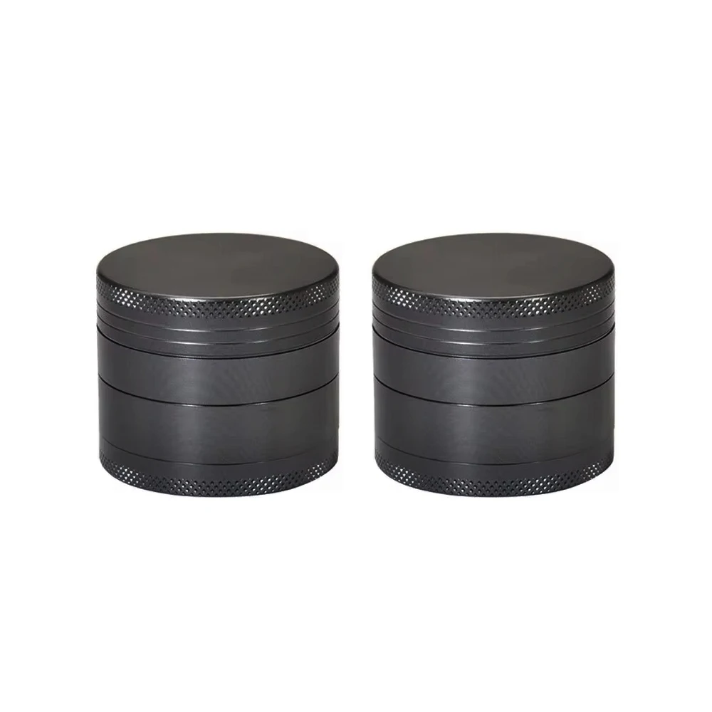 Premium 4-Layer Aluminum Herb & Spice Grinder with Scraper - Zinc Alloy Smooth Grind, 40mm Portable Food Mill