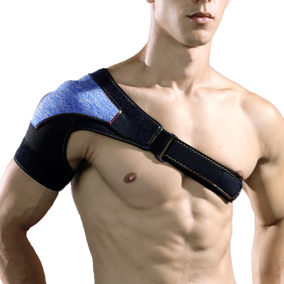Weightlifting Shoulder Pads 1Pcs Adjustable Gym Barbell One Shoulder Pads Double Buckle Pressurized Neoprene Men Women Unisex