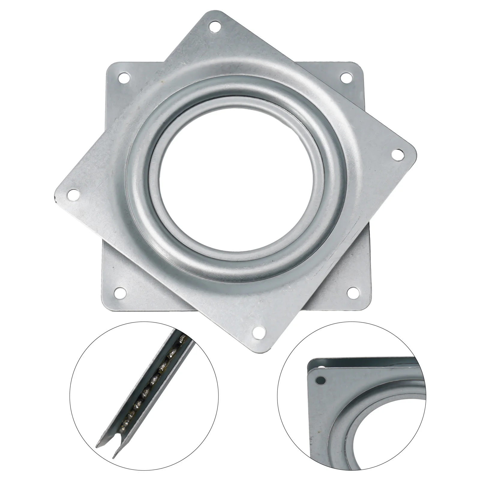 Description Picture 2 of item360 Degree Heavy Duty Metal Bearing Rotating Swivel Turntable Plate Desk Table Galvanized Sheet Turntable Plate For Furniture Hi