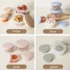 4pcs Baby Food Freezer Storage Containers, Reusable Plastic Food Storage Containers With Lids, Deli & Soup Containers 2