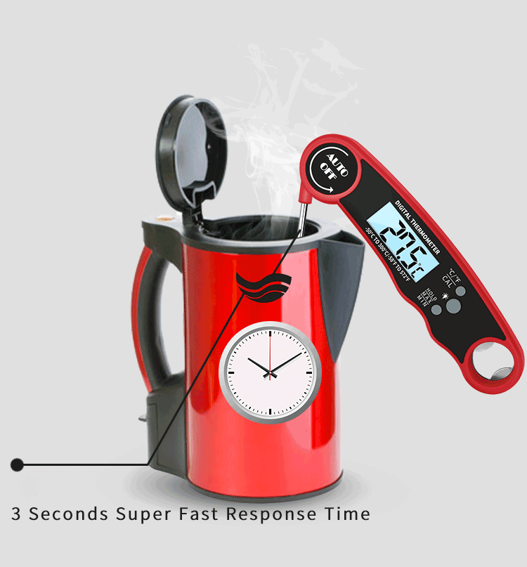 Instant Read Meat Thermometer for Kitchen, Cooking, Baking, Liquids, Candy,  Grilling, BBQ - Accurate and Fast 3 Second Readings - AliExpress 15