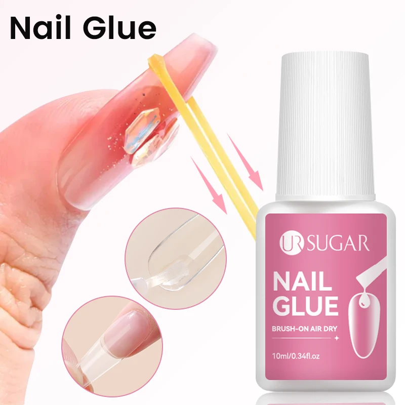 Colla per unghie UR SUGAR 10ML, non necessita di lampada UV LED, a lunga durata, per unghie finte, unghie acriliche, unghie press-on, decorazioni per unghie finte. - immagine 3
