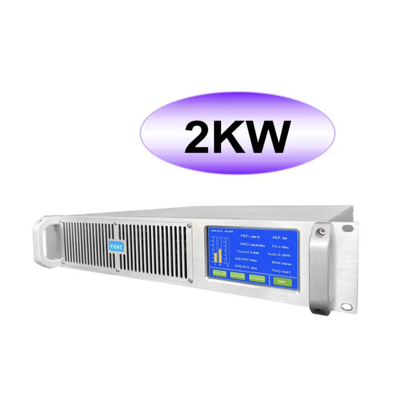 2KW Compact FM Transmitter for Radio Station IN STOCK Free Shipping By Air CE, ISO, FCC Digital