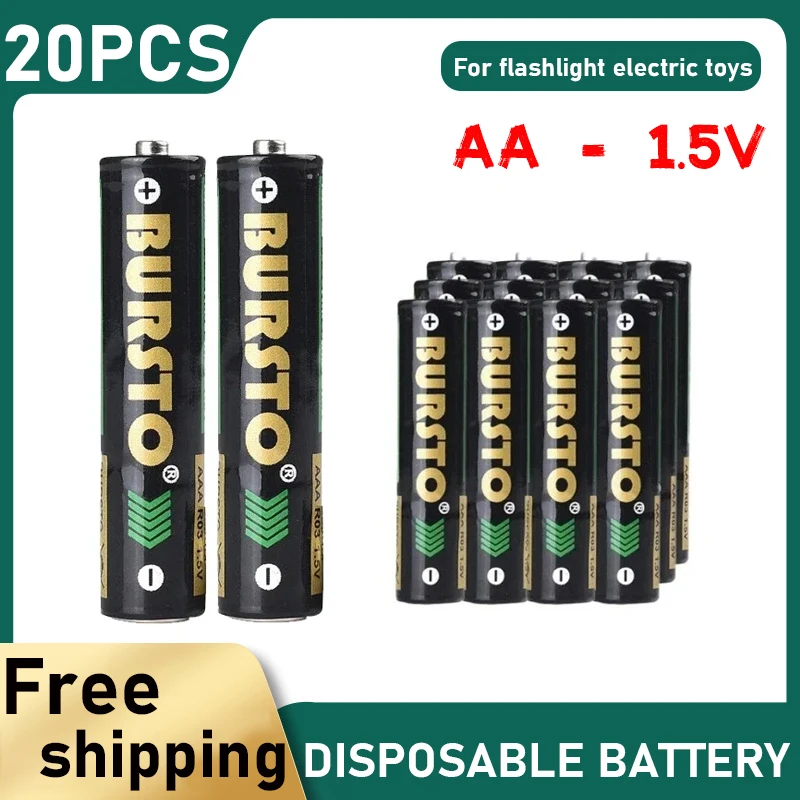 

20 шт., одноразовые аккумуляторы 1,5 в AA для игрушек