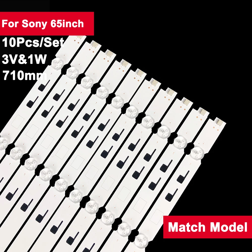 

10 pcs/set 710 mm 6lamps led backlight strip for Sony 65inch 2015SONY65_FCOM KD-65X7500D LM41-00116K KD-65XD7505 XBR-65X750D