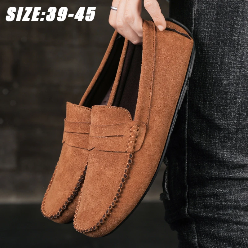 FUNNYS COSIDRAM Mocasin Planos Para Hombre, Zapatos Sin Cordon