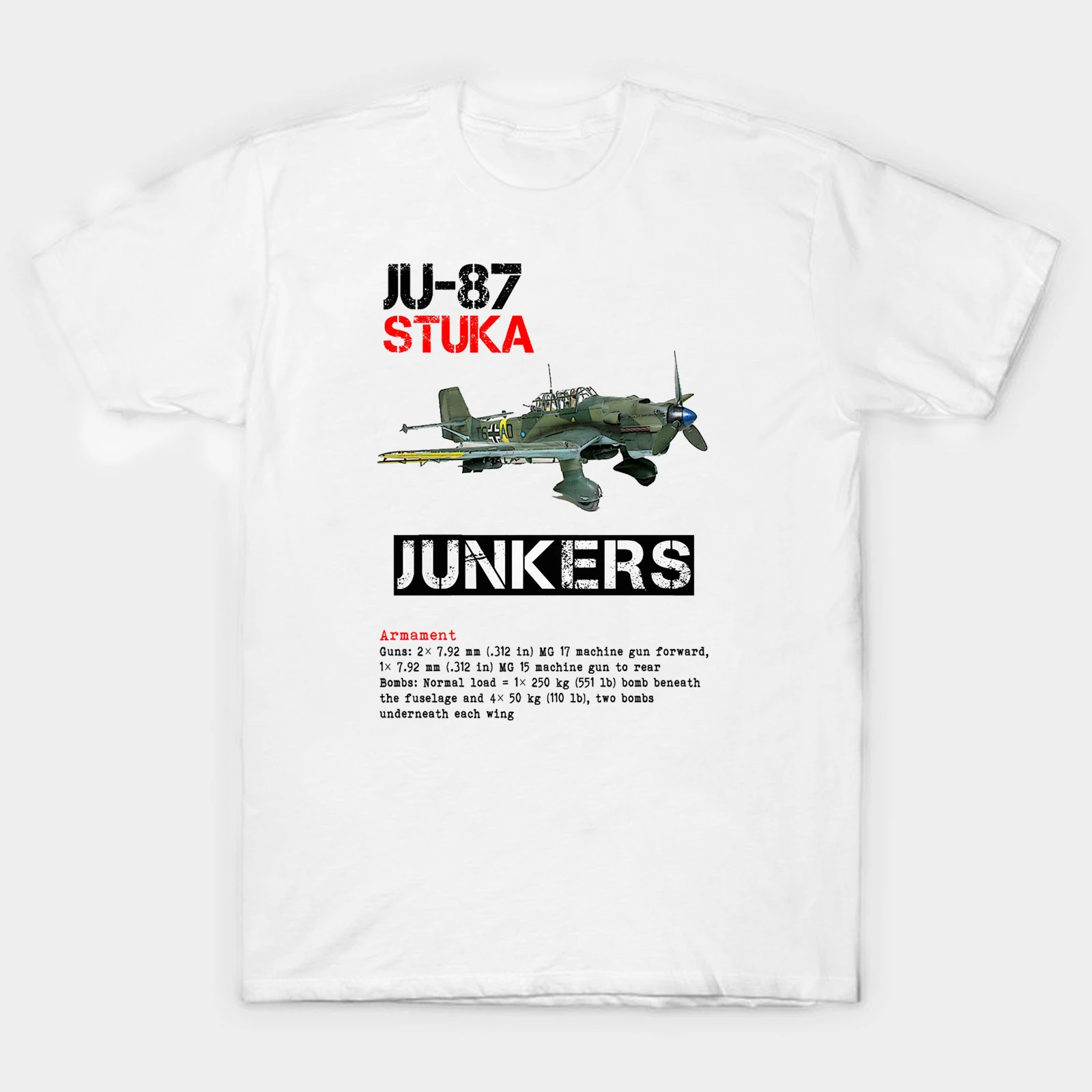 Maglietta Bomber Subacqueo Wuwii German Junkers Ju 87 "Stuka". Nuovo 100% Cotone Manica Corta O-Collo T-Shirt Abbigliamento Casual Uomo Top