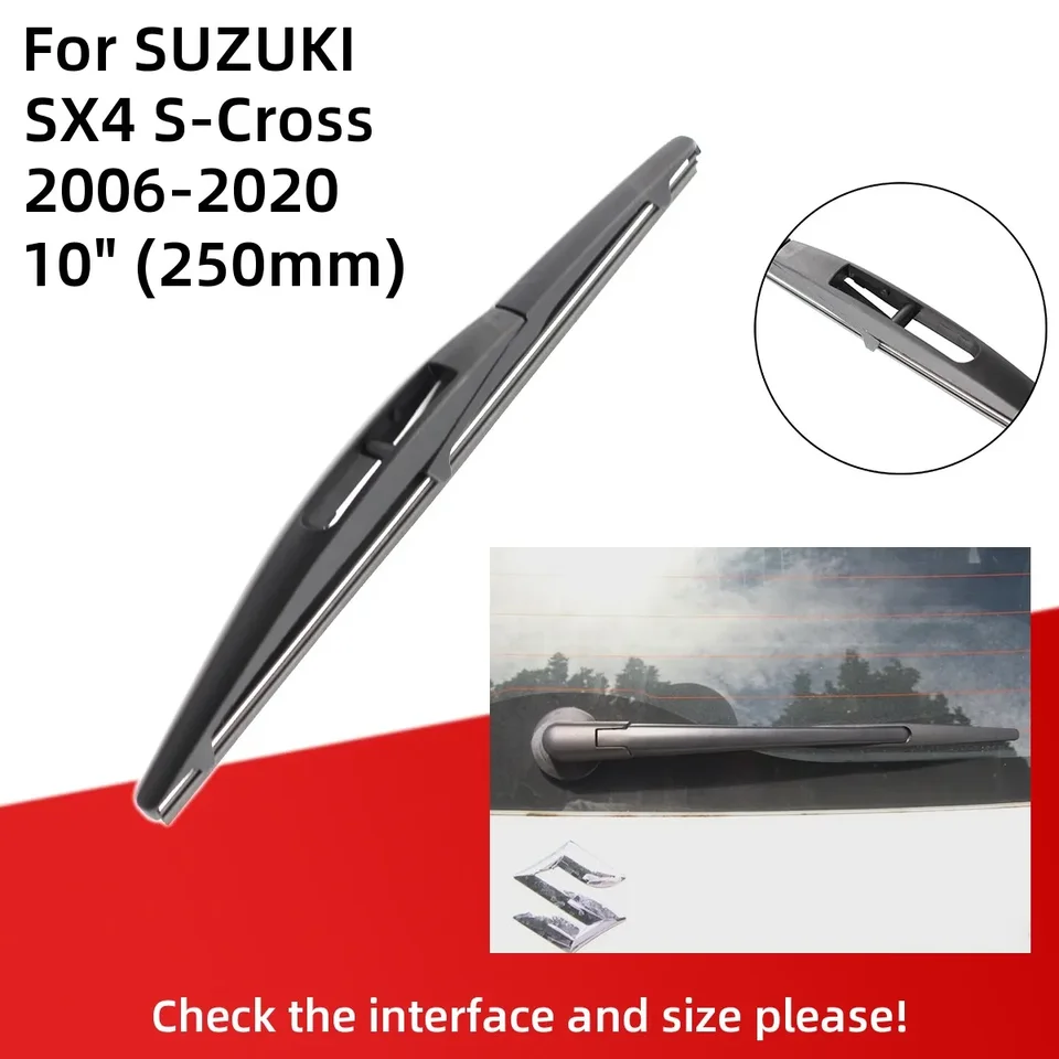 Juego De 3 Limpiaparabrisas Delanteros Y Traseros Compatible Con Suzuki