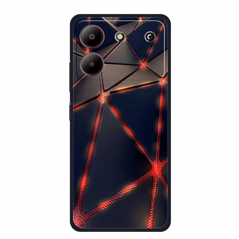 Sleek Black Silicone Soft Back Cover Case