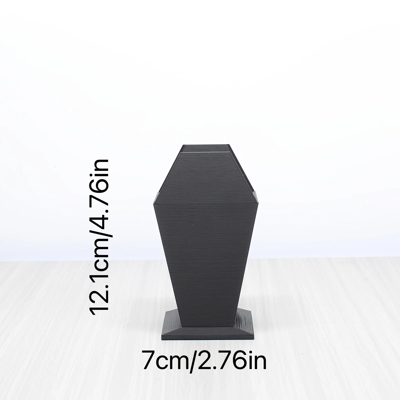 Gothic Coffin Shaped Makeup Brush Holder - Lightweight Plastic Desktop Organizer for Dresser or Office Playor 5
