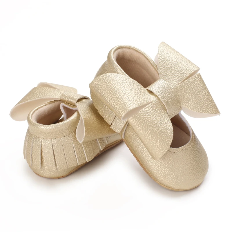 Baby Walking Shoes Golden Baby First Walkers Shoes Gold Princess Shoes Comfortable Soft Soled Non Slip Walking Shoes Pre-Walkers