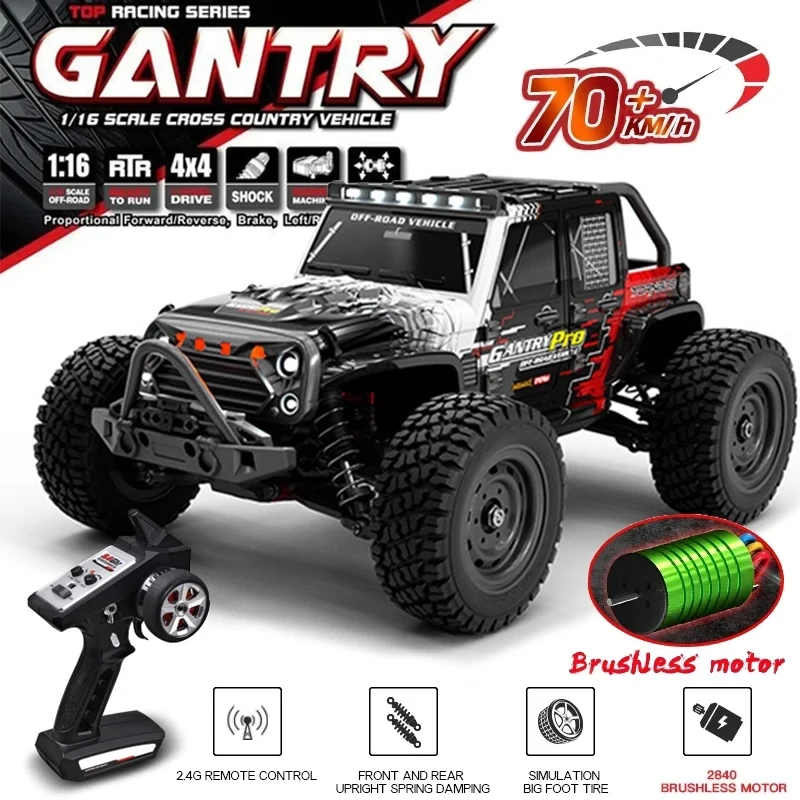 16103 PRO 1:16 4WD RC سيارة 70KM/H فرش السيارات 2....