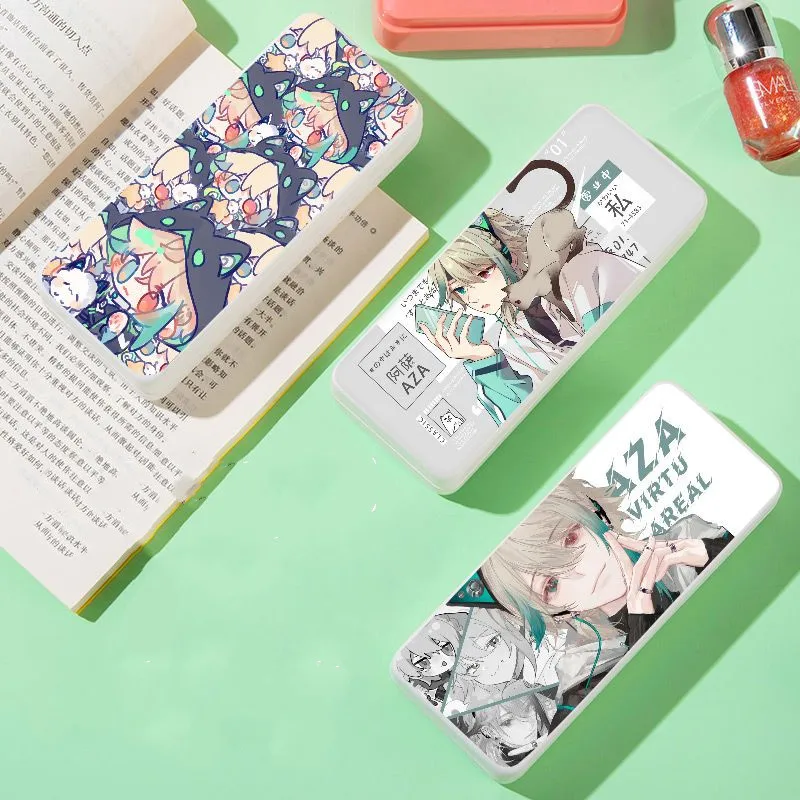 

Виртуарный Чехол для очков Аниме задний Чехол для женщин Модный мужской повседневный Чехол для очков с принтом Чехол для очков подарки