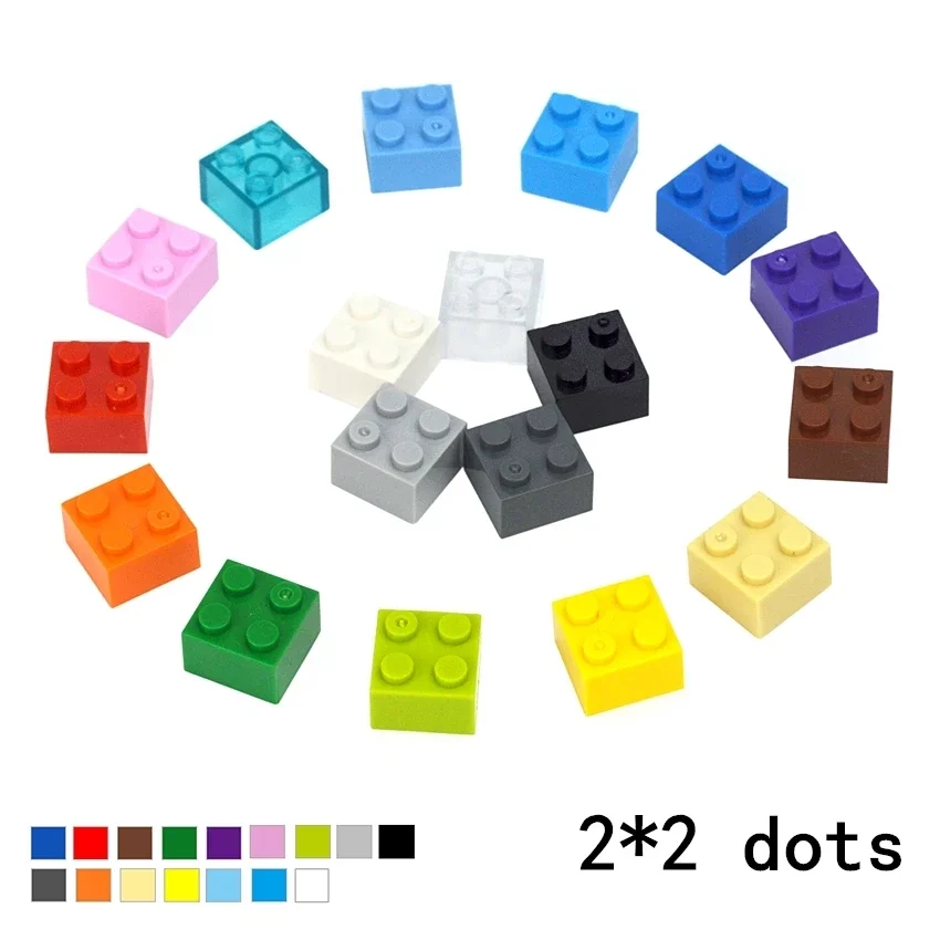 DIY Thick Figures Bricks 2x2 Dots Building Blocks 50pcs For Children building blocks,construction blocks