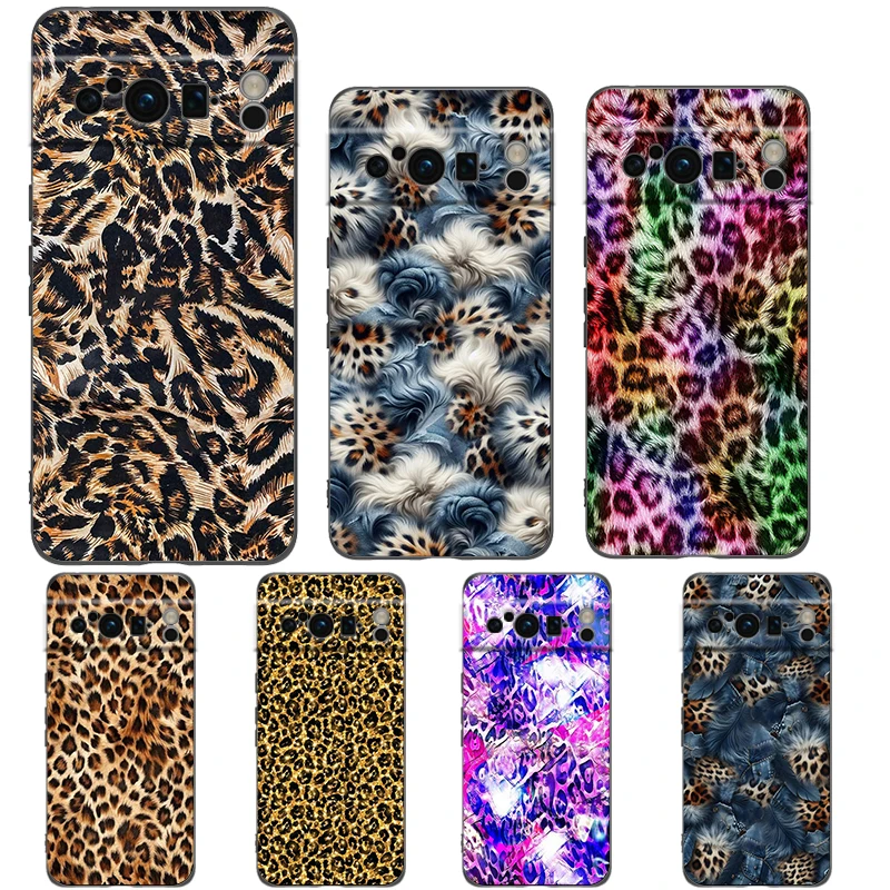 Leopard Print Shockproof Phone Case Cover - Soft TPU Shell with Smudge-Resistant Coating