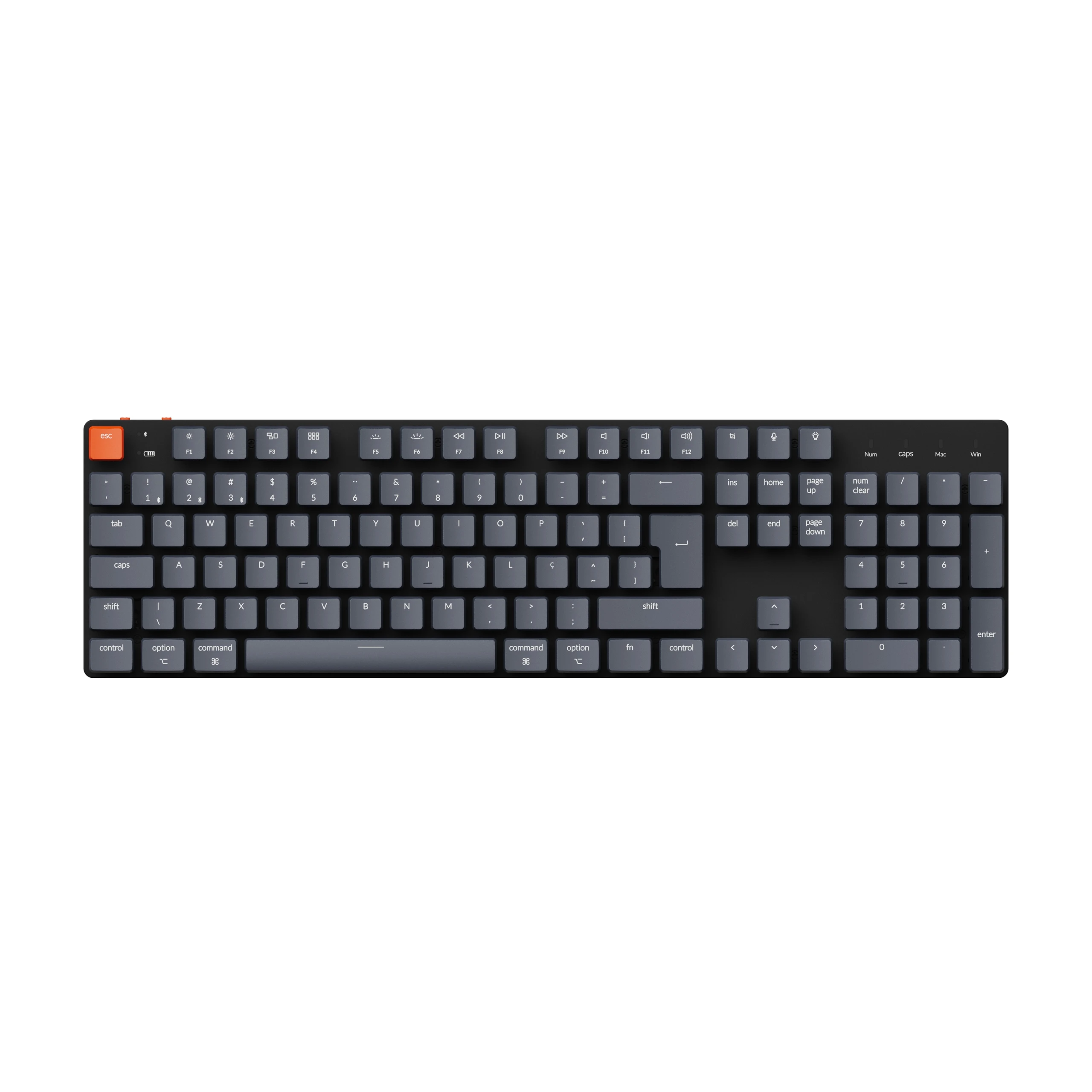 Keychron-pt-br Layout Low Profile Keycap Grupo Teclados Mecânicos Ultra-slim - Imagem 2