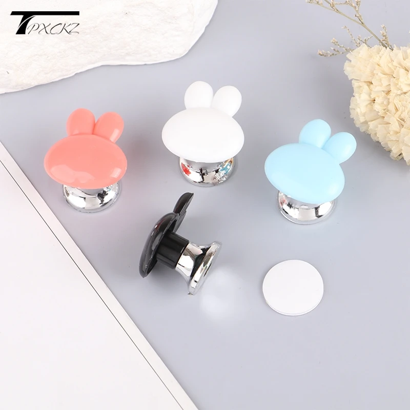

1Pcs Self-Adhesive Rabbit Toilet Press Button Avoid Touching Toilet Lid Handle Multifunctional Cabinet Door Handle Home Decor