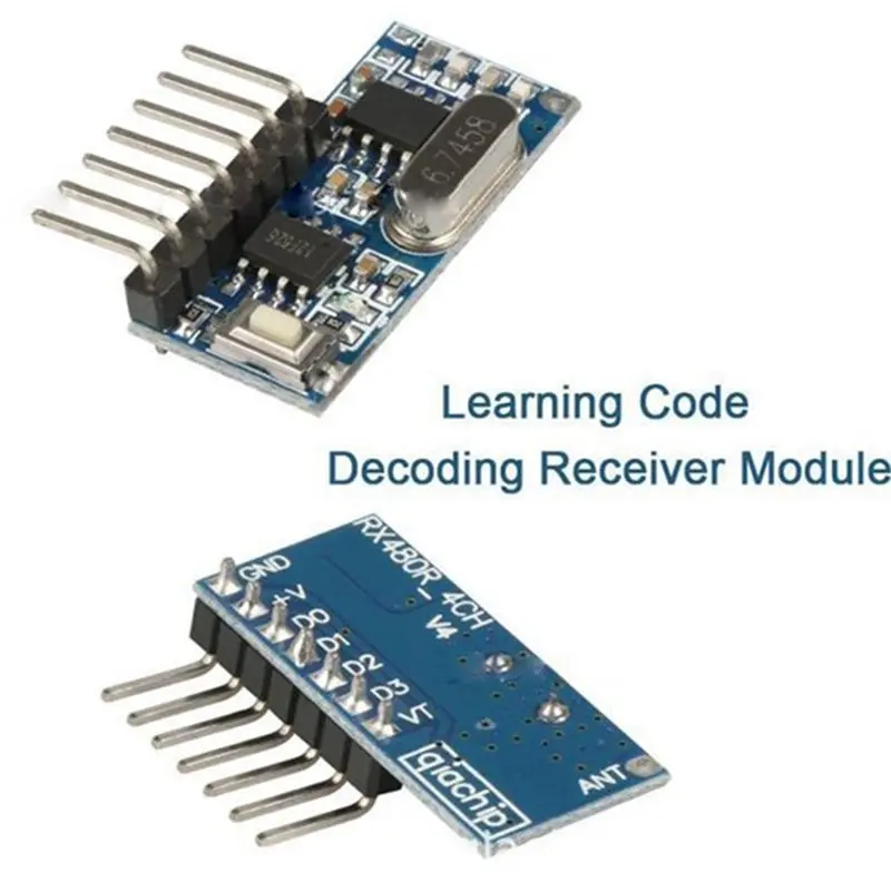 TA-무선 433 Mhz 디코딩 수신기 모듈 433 Mhz 원격 제어 신호용 4PCS 4 채널 출력