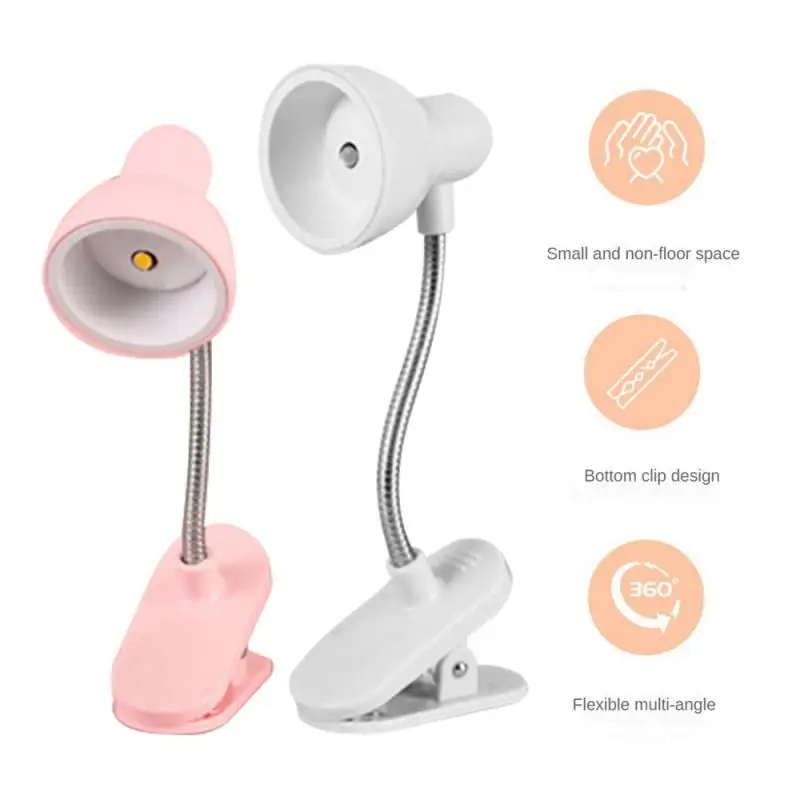 Book Light Creative Small Book Lamp Bedroom Small Night Lamp Mini Book Clip Warm Light Eye Protection Table Non-Plug-in Quilt Lam