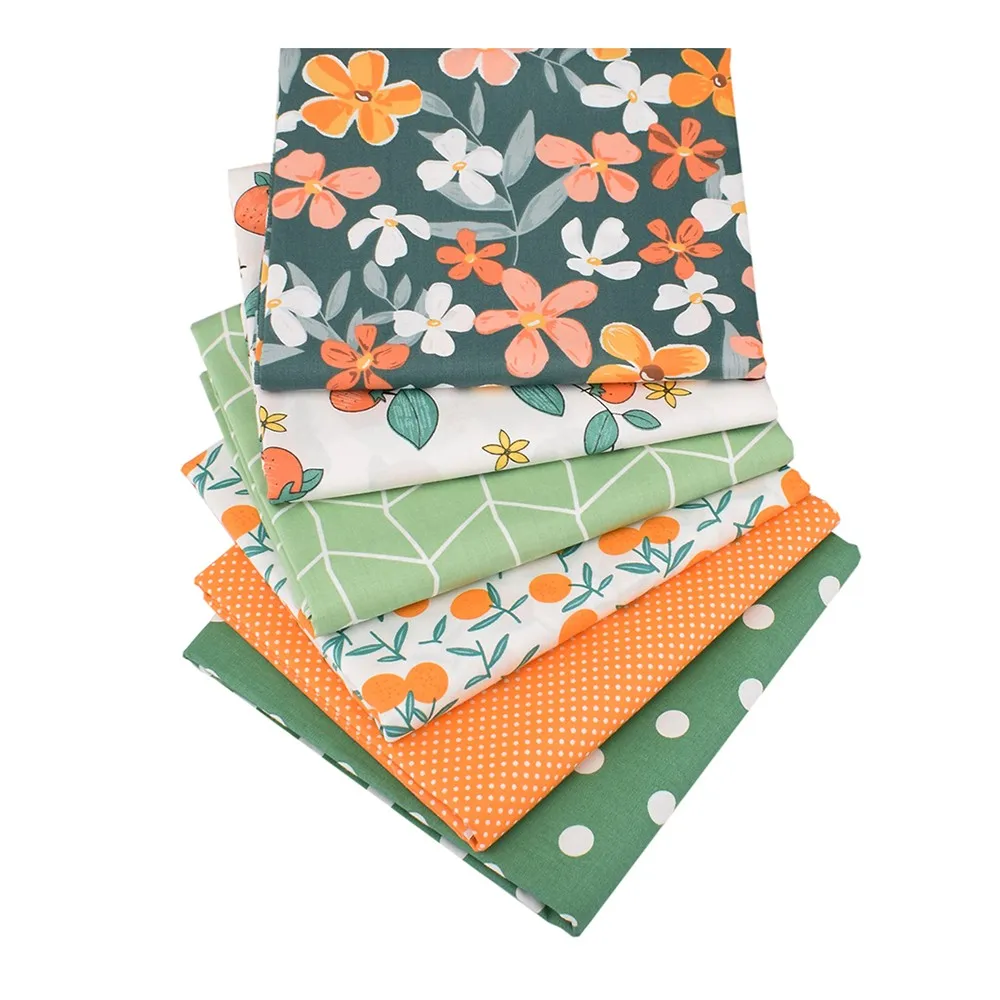 Chainho,Printed Twill Weave Cotton Fabric,Patchwork Cloth,DIY Sewing Quilting Material,Specification:20x25cm/Pcs Or 40x50cm/Pcs