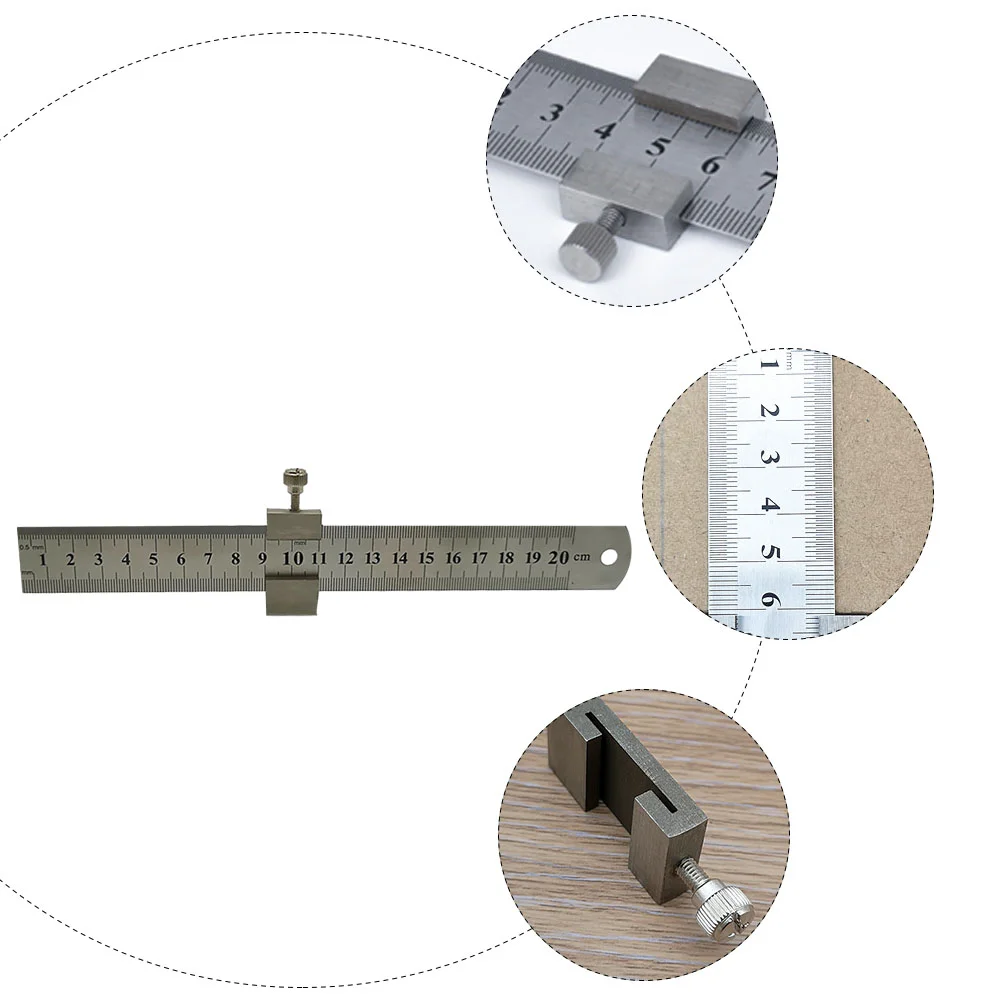 Thickened Steel Scale Stainless Measuring Ruler Straight Drawing Tool Precision Gauge Measurement Instrument Length Indicator