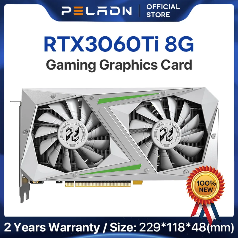 

PELADN RTX 3060Ti 8G Nvidia Graphics Card 256bit PCI Video Card GDDR6 Desktop Gaming GPU RTX 3060 Ti DP*3 3060Ti