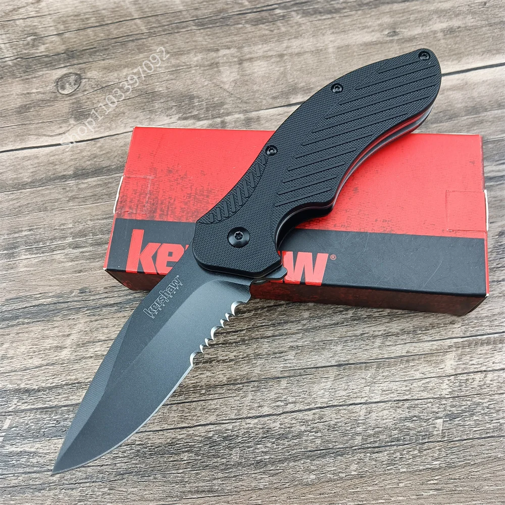

Kershaw 1670, Kershaw 1605 Clash Pocket Knife 8CR13MOV Steel Drop Point Blade One-Handed Flipper Assisted Folding Utility EDC