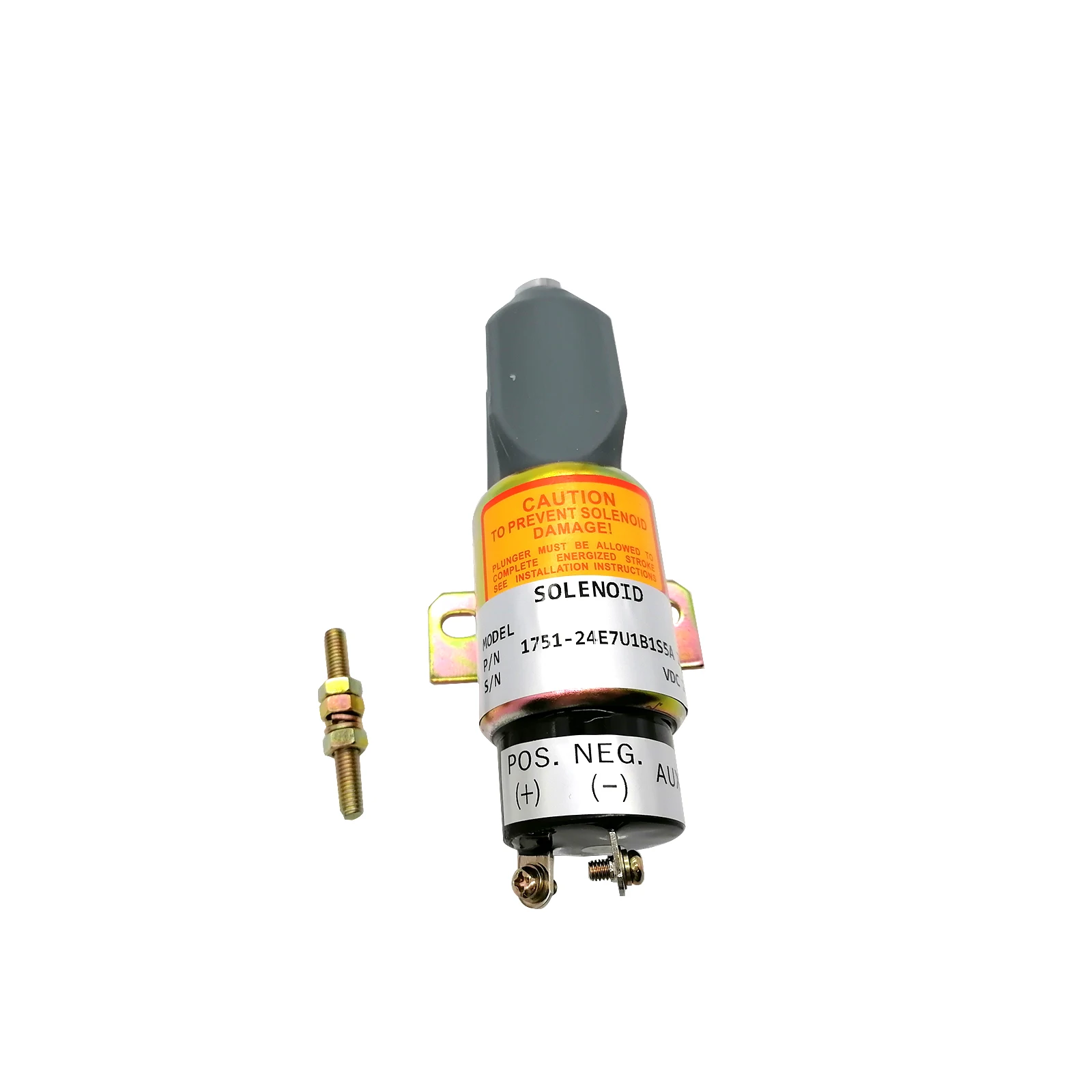 

TOPVELSUN Fuel Stop Solenoid Valve Compatible with Cummins 24V 1751-24E7U1B1S5A SA-3766-T-24 SA3933-24 Shut Off Solenoid