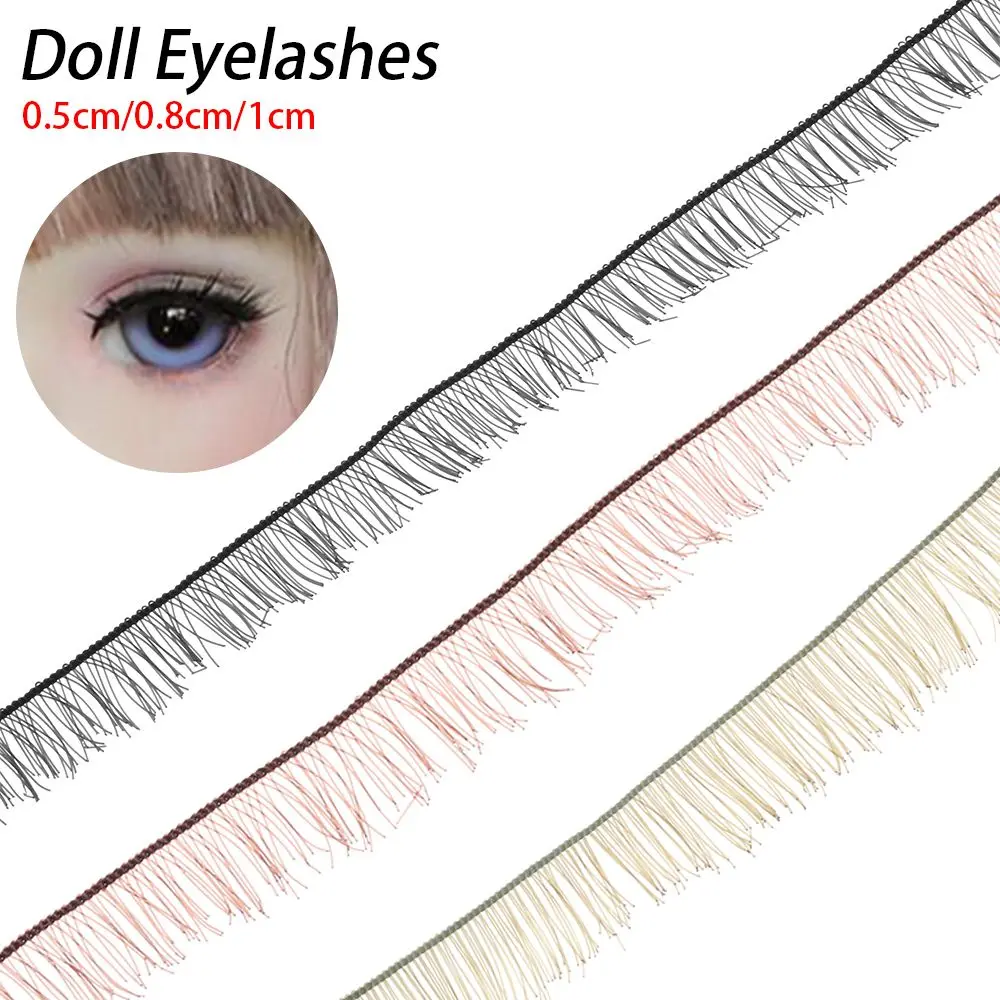 5Pcs 20cm BJD/SD DIY Doll False Eyelashes Black Brown Tawny Eye Lash Dolls Accessories Doll Parts Toy Decoration Kids Gift 4