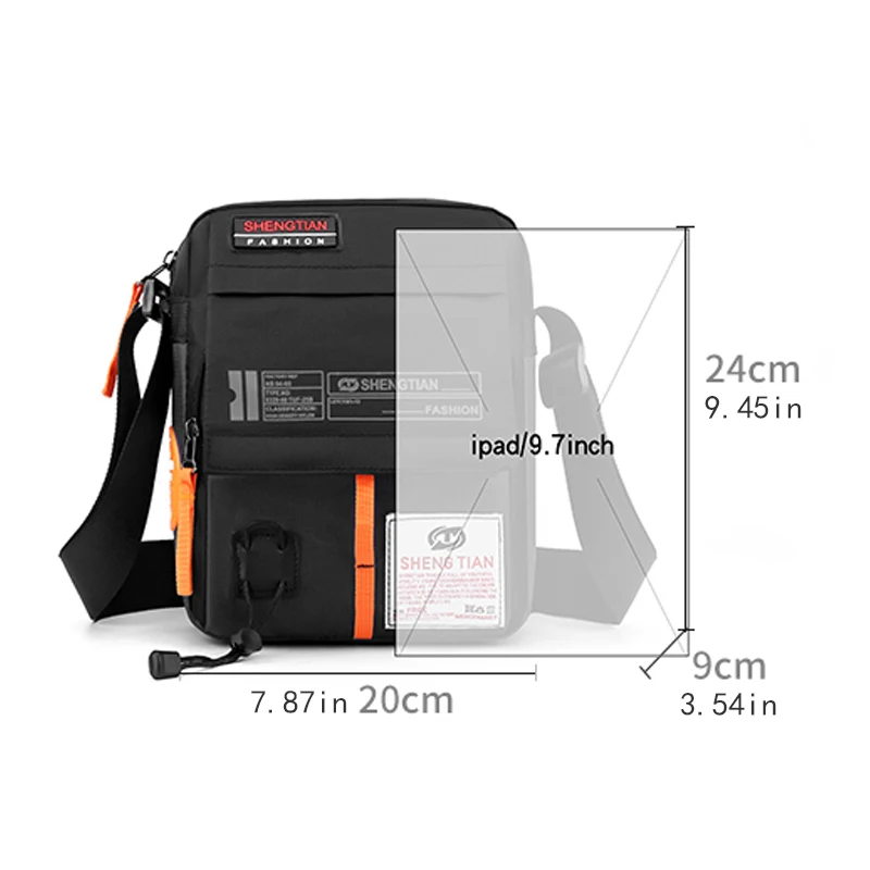 Durable crossbody bag, secure zipper closure, stylish shoulder bag, suitable for both men and women, suitable for different scen