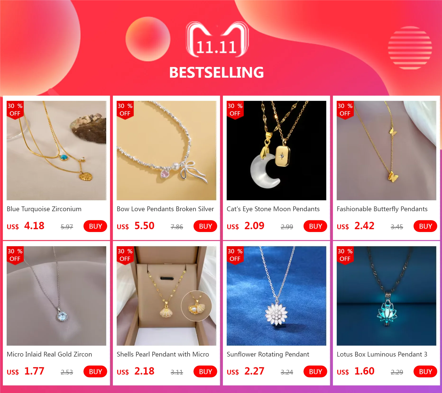 Blau Türkis Zirkonium Anhänger Titan Stahl Damen OL Persönlichkeit Vielseitig Mode Halsketten Schmuck Party Geschenk – Detail 1