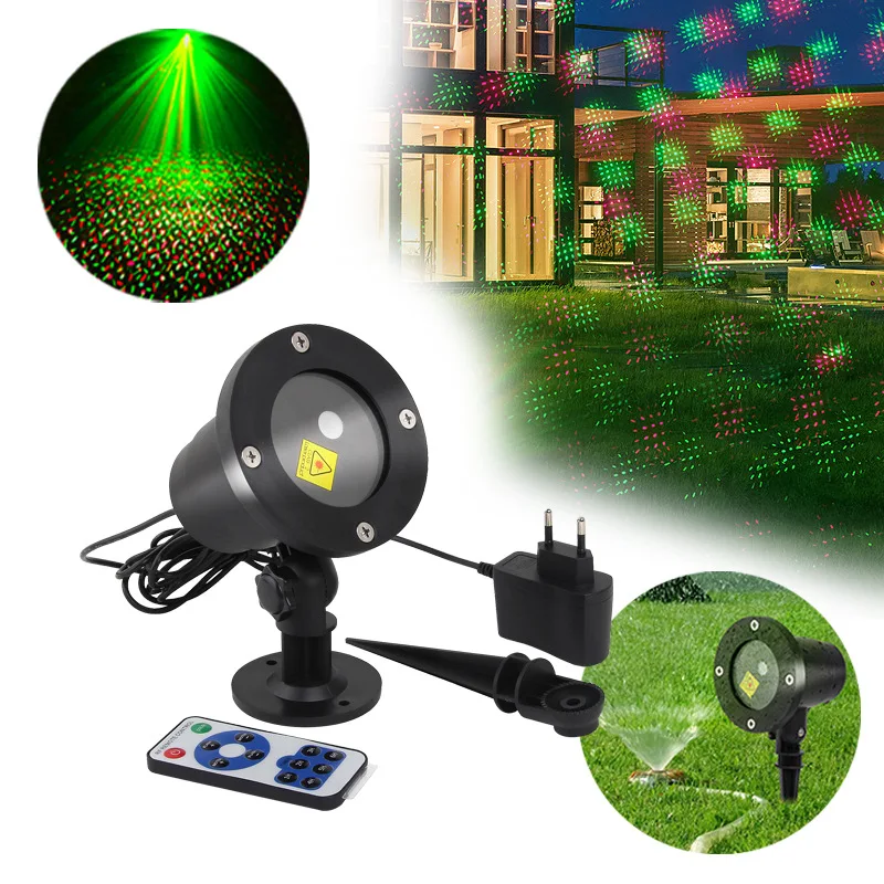 Moving Full Sky Star Laser Projector Lamp Green Red Outdoor Garden Landscape Decoration Lighting Christmas Party LED Stage Light
