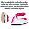 MINI Portable Foldable Electric Iron Clothes Travel Baseplate Handheld Dry Ironing Machine Garment Sewing Fabric Transfer EU US 6