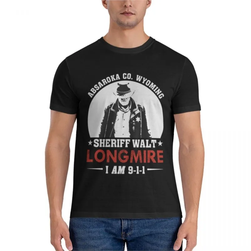 

Sheriff Walt Longmire - Absaroka County Wyoming Fitted T-Shirt t shirt man mens cotton t shirts