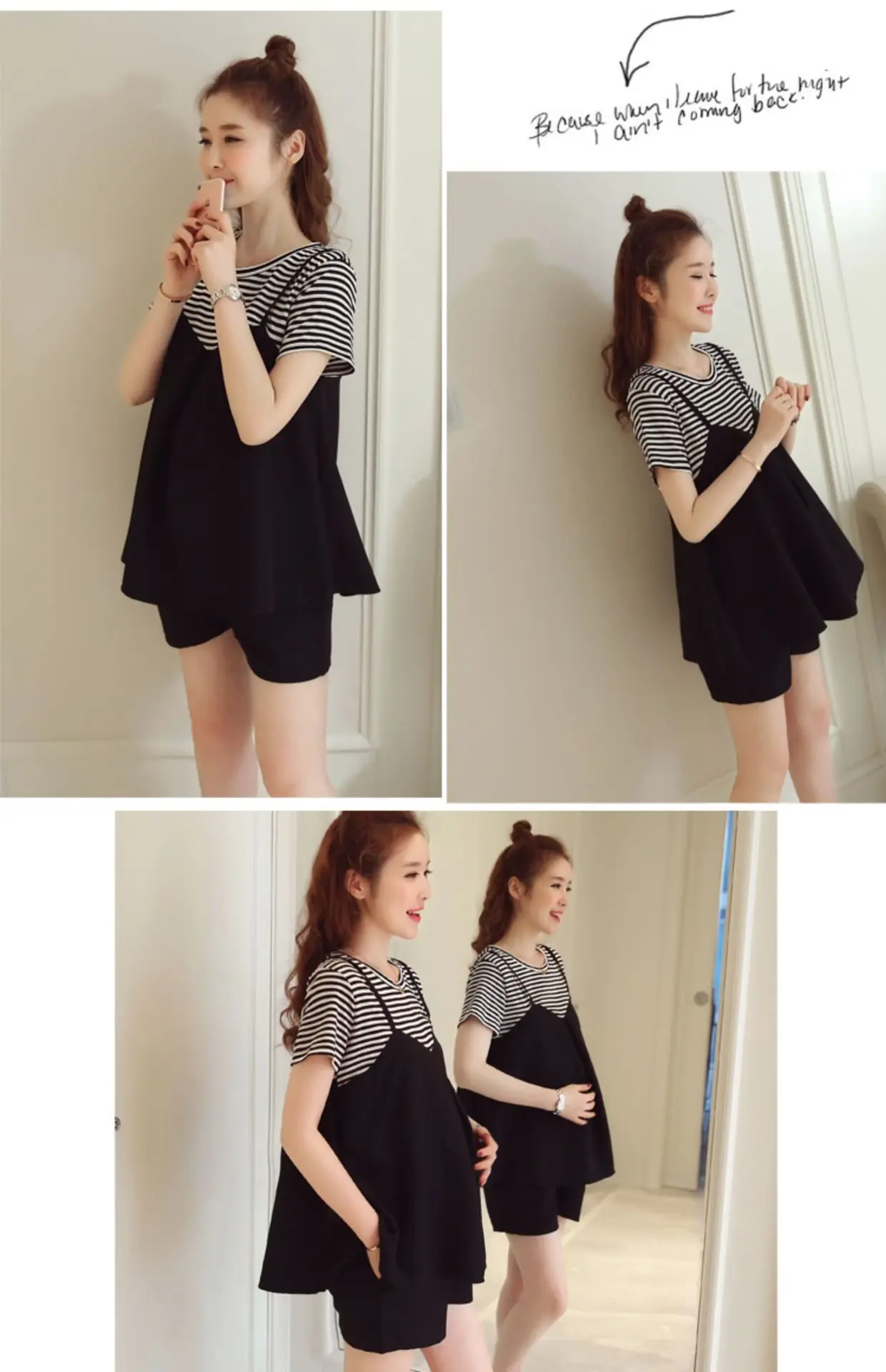 Maternity New Summer Short-Sleeved Shorts Suit Breastfeeding Suit Monthly Clothing Loose Thin Section Sports Two-Piece Suit 6