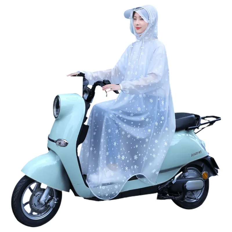 Raincoat and rainpants suit Outdoor hiking fishing mountain climbing long full-length rain proof single electric battery car onepiece poncho adults