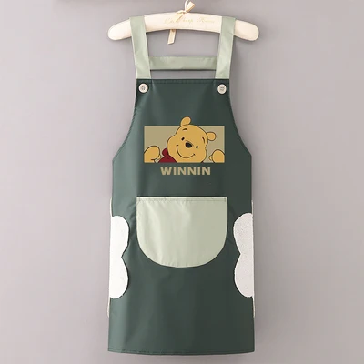 

Miniso Disney Винни Пух кухонный фартук для готовки из полиэстера водонепроницаемый маслостойкий для женщин