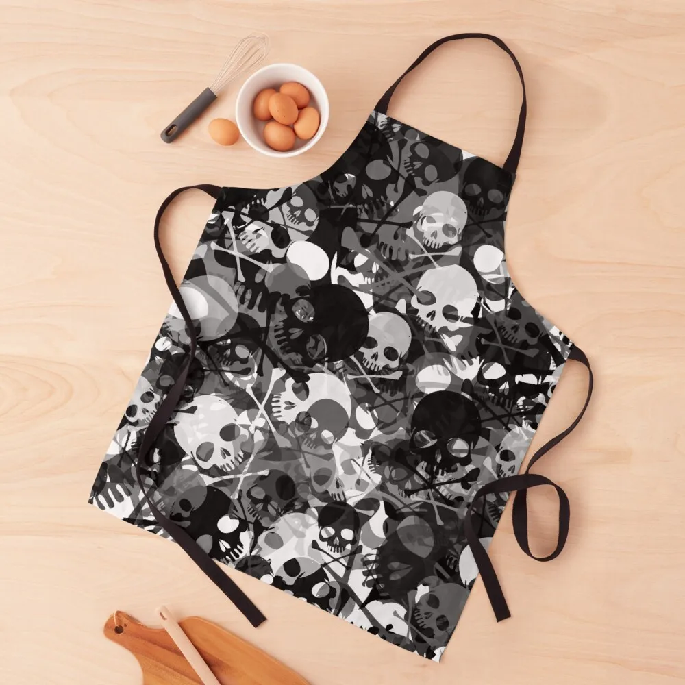 

Skull and crossbones camouflageApron Teacher Apron Kitchen Aprons Home Supplies Aprons