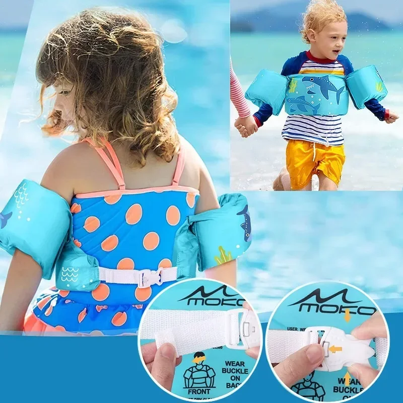 Baby Arm Ring Foam Cartoon Buoyancy Vest for Boys Girls Floating Kids Safety Children's Swimming Jackets Swimwear