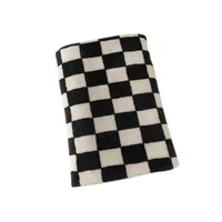 Checkerboard Plaid Bath Towel Soft Skin-Friendly Large Towels Comfortable Absorption Beach Towels Home Bathroom Towel Handtuch 1