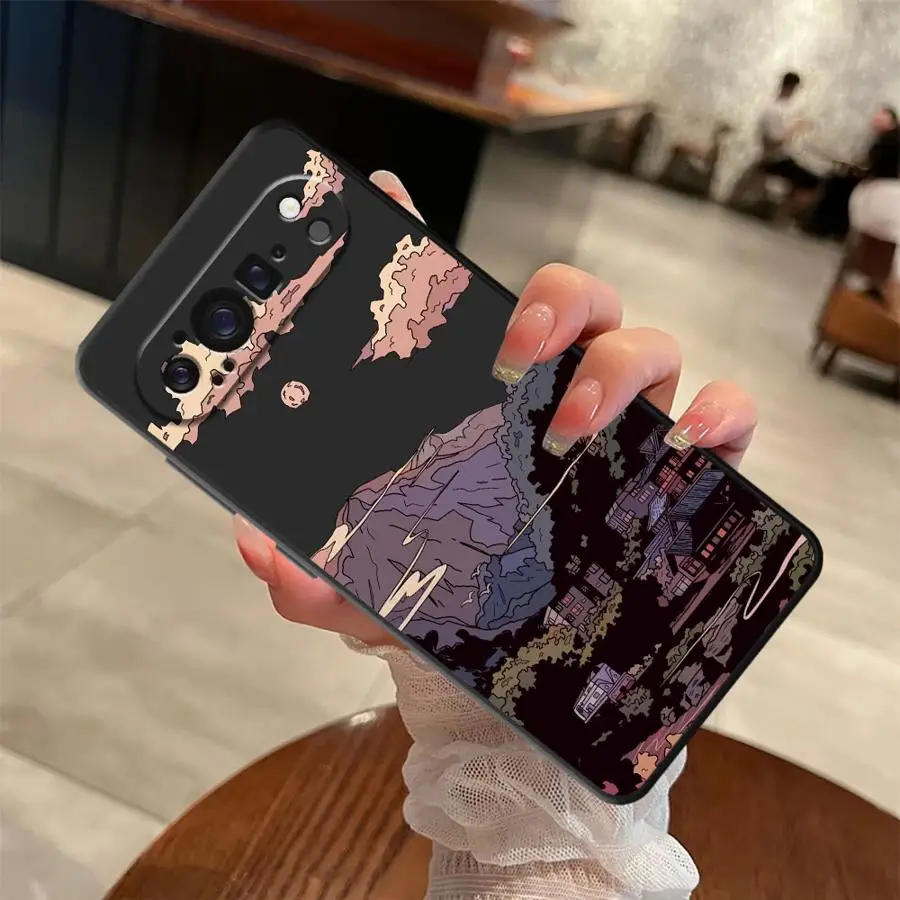 Anime Landscape Mountain Soft Cover Phone Case