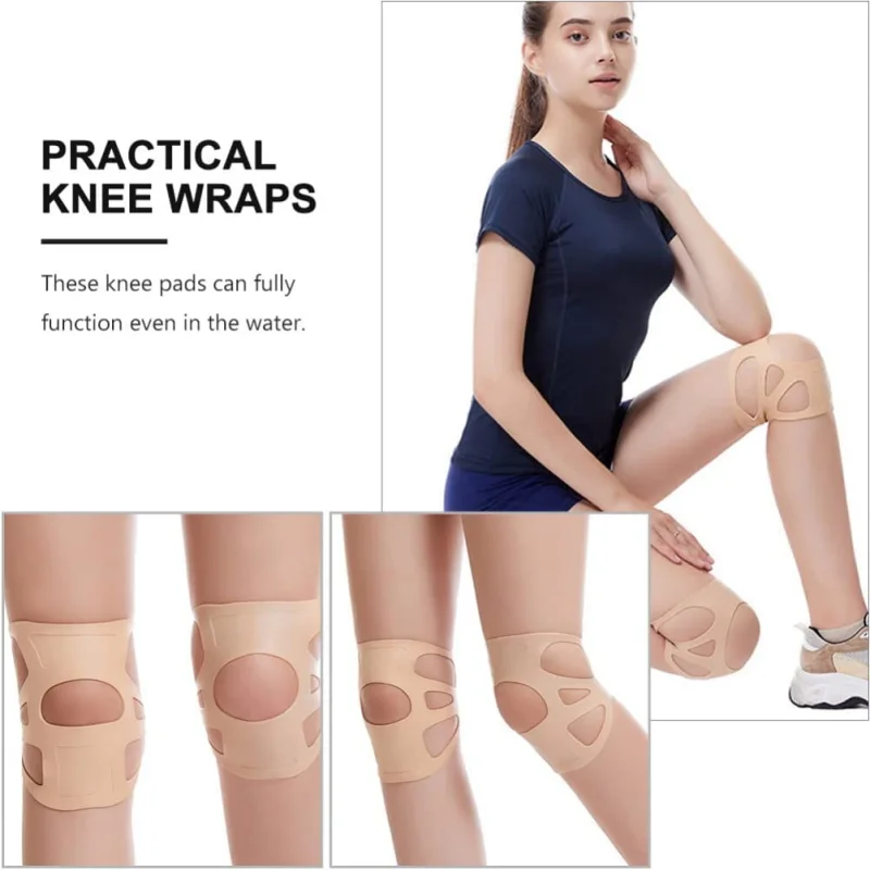 Silicone Knee Pads Patellar Knee Brace For Sport Fitness Basketball Badminton For Meniscus Tear Injury Pain Relief 1 Pair knee pad,knee support,knee brace