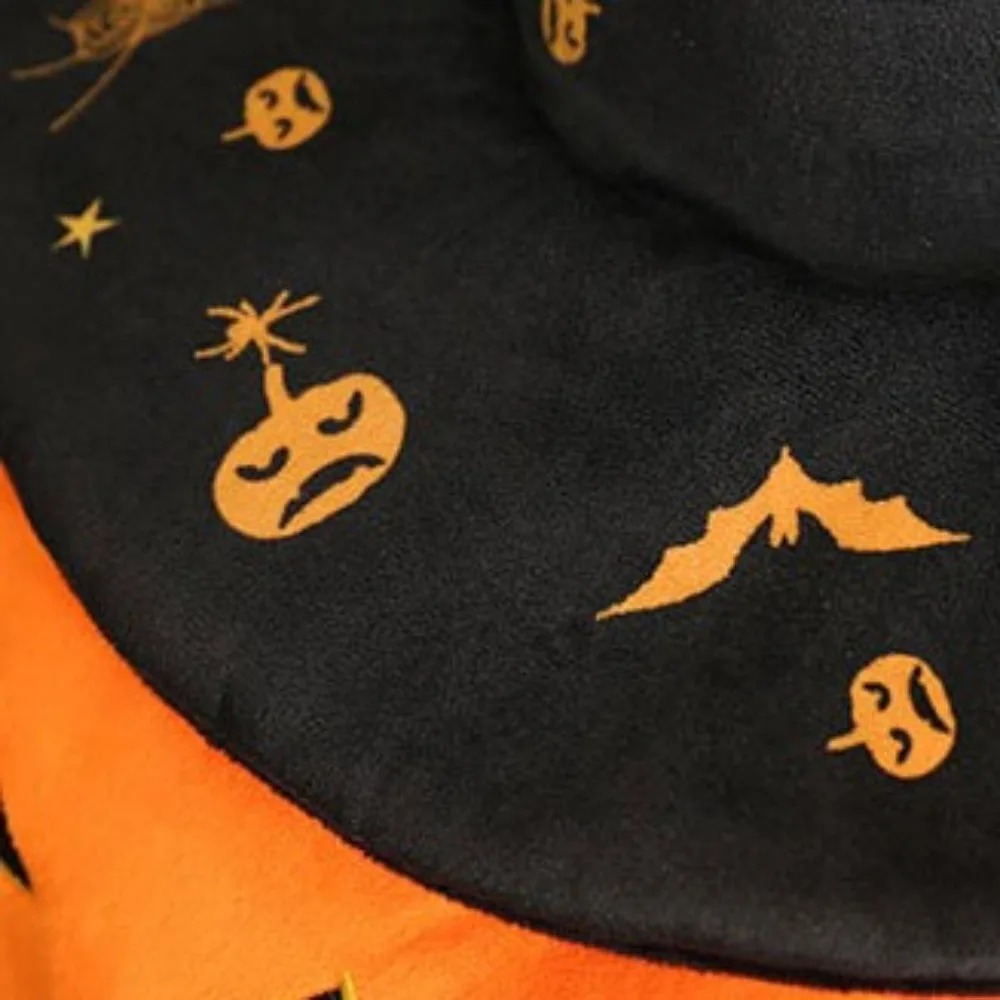 Wearing Hat Pumpkin Demon Doll PP Cotton Soft Halloween Plush Toy Stuffed Funny Halloween Pumpkin Throw Pillow Festival Theme