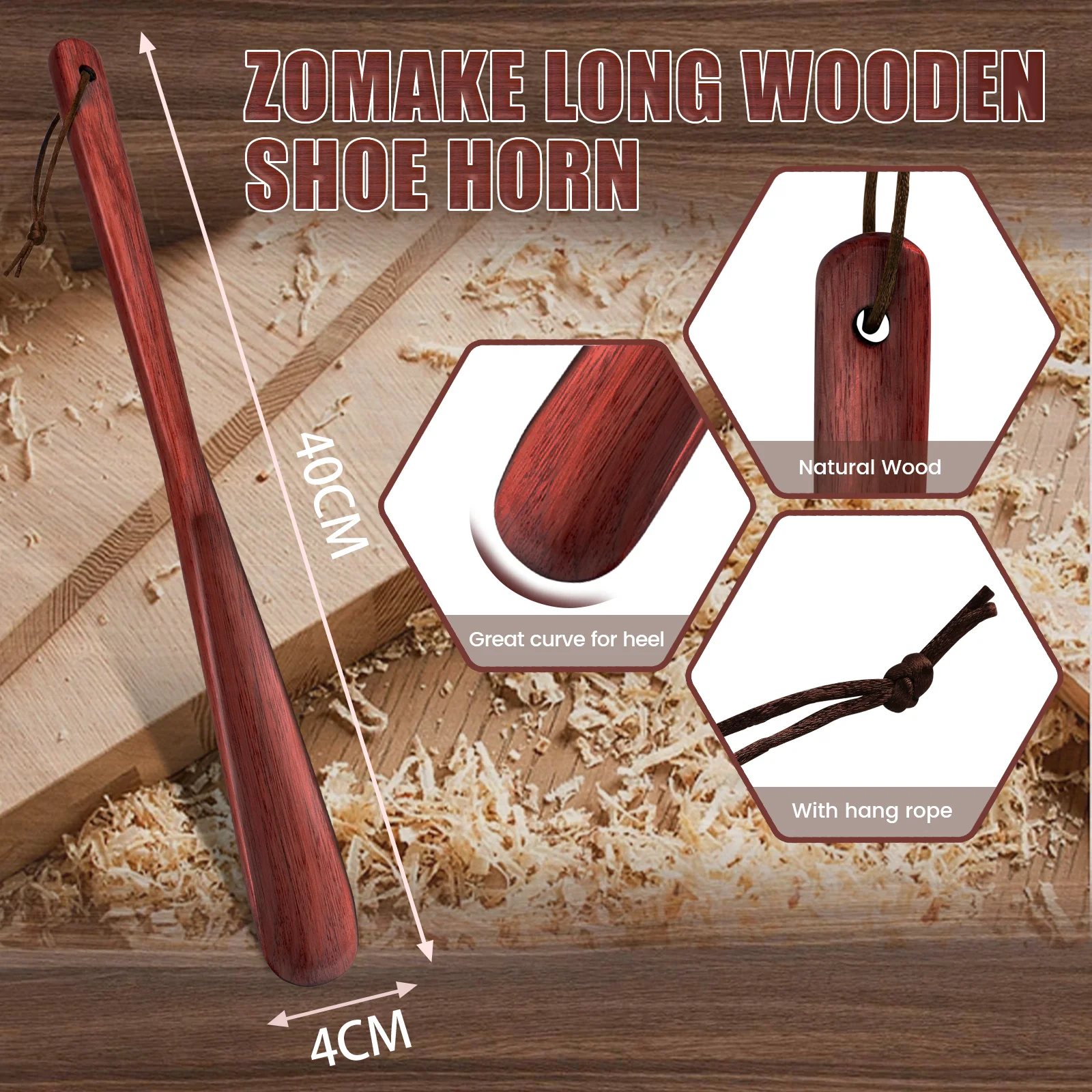 Solid wood Shoe Horns Professional Wooden Shoe Horn Long Handle Flexible Shoe Lifting Beech Shoehorn for seniors shoe accessorie Solid wood Shoe Horns Professional Wooden Shoe Horn Long Handle Flexible Shoe Lifting Beech Shoehorn for seniors shoe accessorie