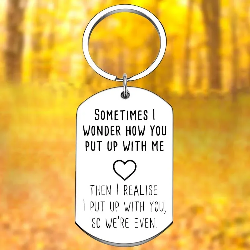 

Valentines Day Gift Keychain Wife Mom Girl Valentines Day Key Chain Pendant Jewelry Funny Anniversary Birthday Gifts