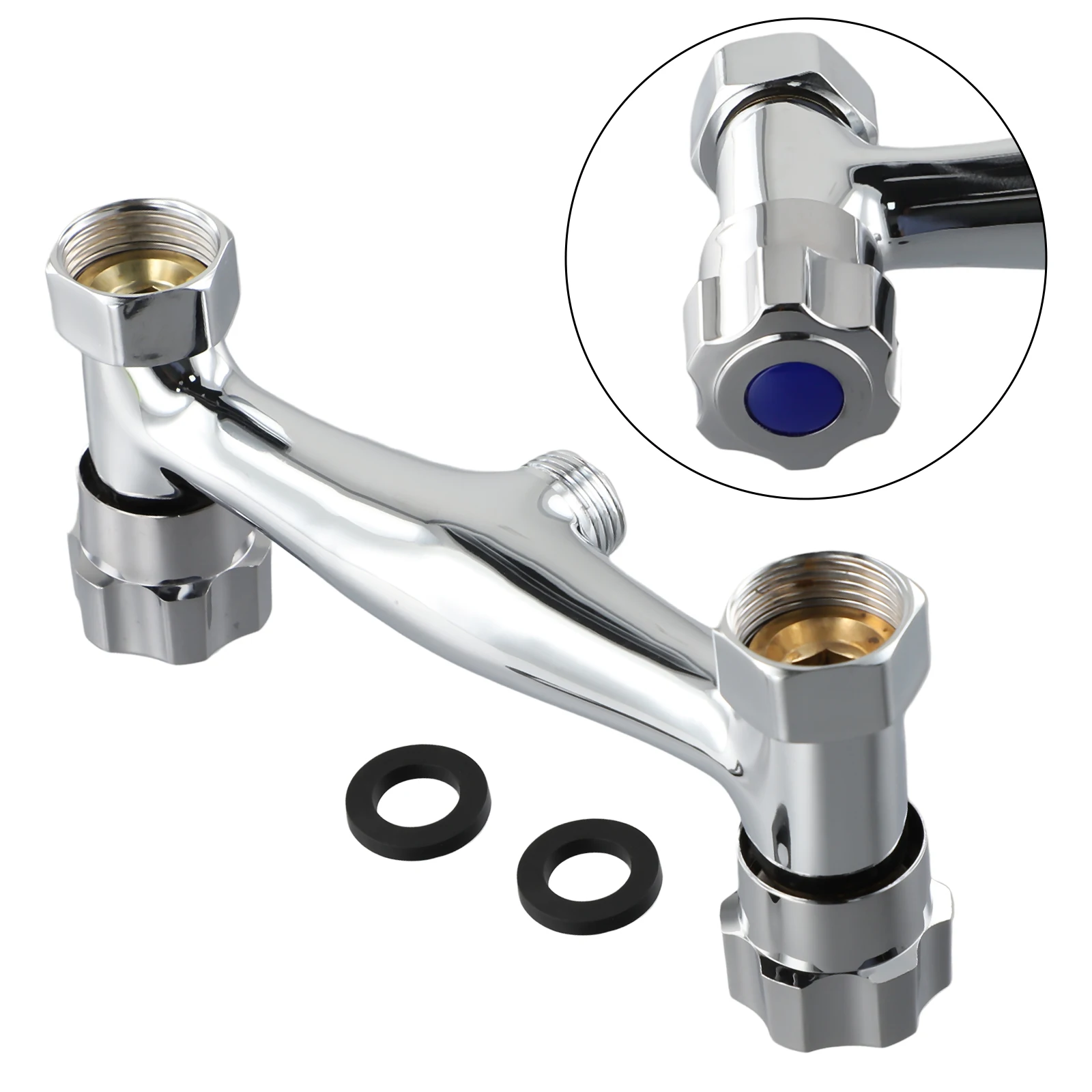 

High Quality Durable Mixer Valve Two Handle Shower Heads Chrome 1/2\" Bathroom Shower Copper Bathroom Accesories