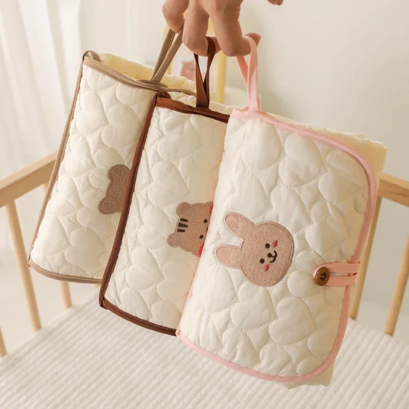 Diaper Changing Pad Foldable Portable Diaper Changing Pad Waterproof Baby Infant Diaper Urine Mat for Newborn Simple Bedding Changing Cover Pad