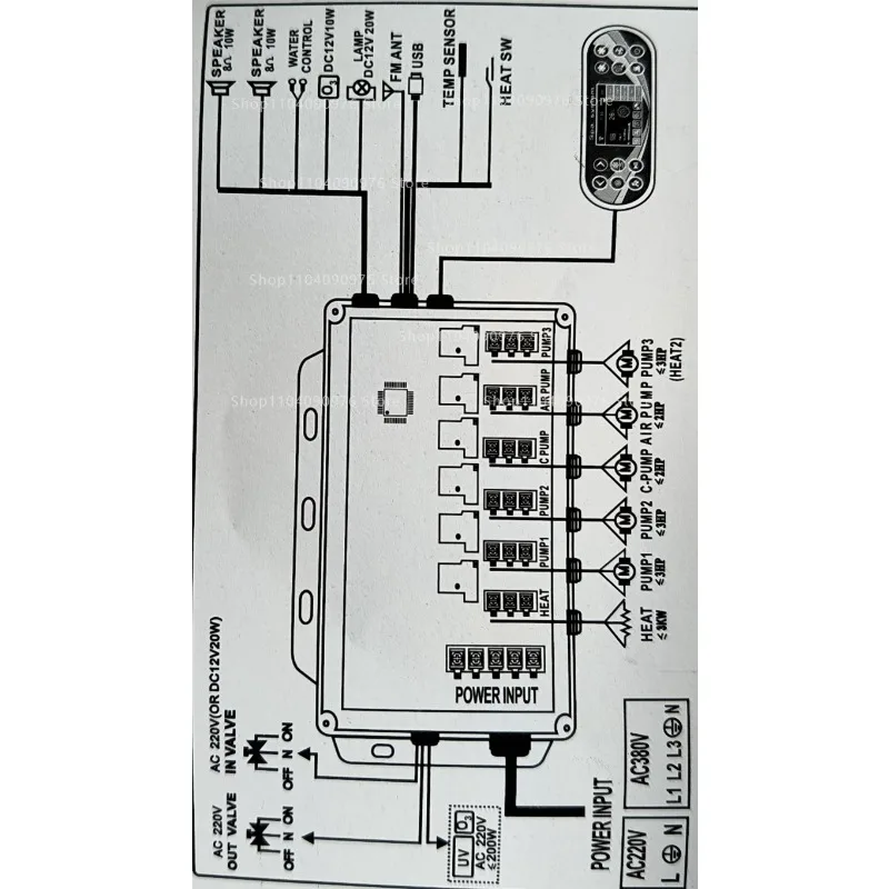 Swimming Pool Bathtub Surfing Thermostatic Massage Filtration Circulation Intell