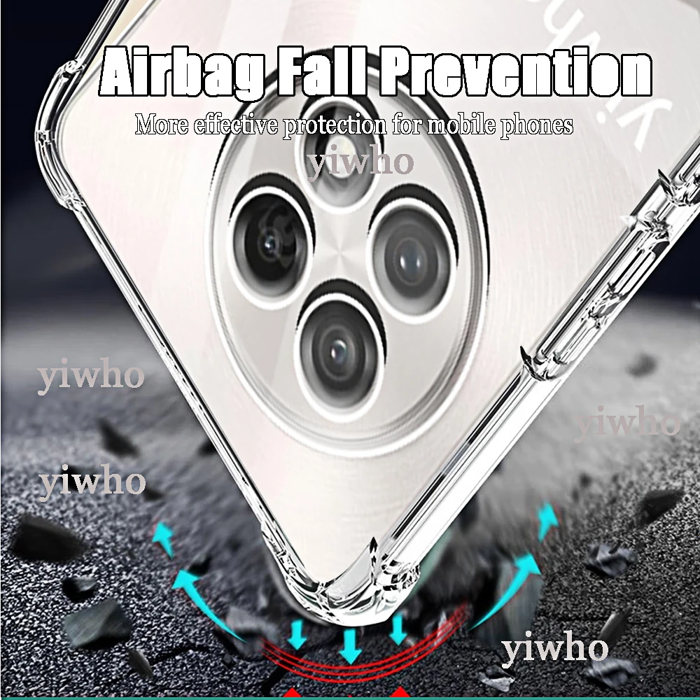 Enhanced Shockproof Transparent Silicone Phone Case with Soft TPU Bumper