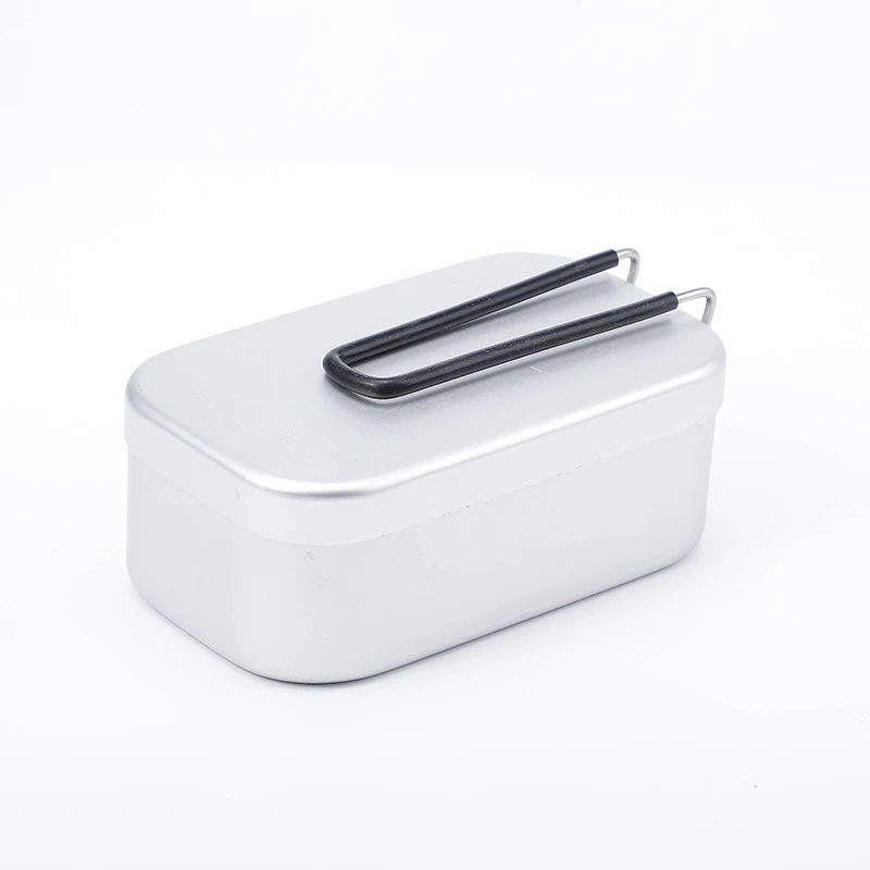 Aluminum Camping Cookware Lunch Box Old Aluminum Alloy Heating Tableware Picnic Portable Cooker